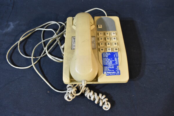 Yellow desk phone
