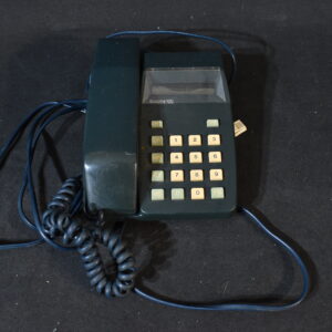 Blue desk phone