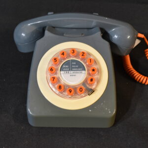 Bell ring desk phone (orange cord)