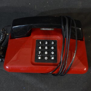 Red table phone