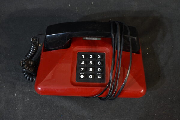 Red table phone