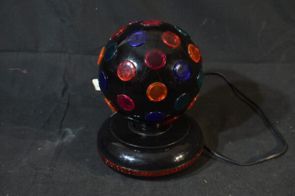 Spinning light disco ball