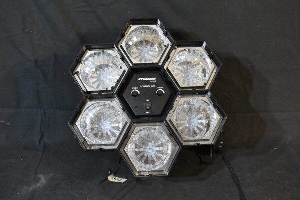 6 rotating colour lights