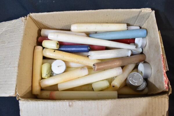 Box of assorted candles