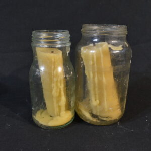 Candle in jar x2