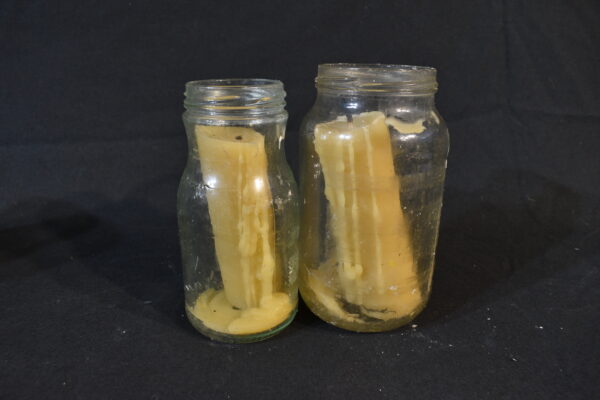 Candle in jar x2