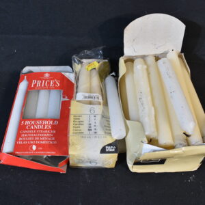 Assorted household candles