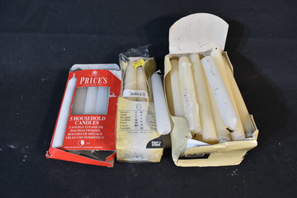 Assorted household candles