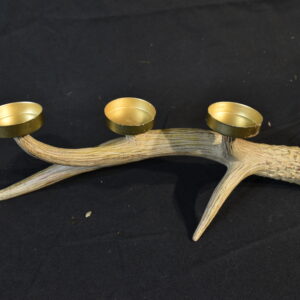 Deer horn tealight holder