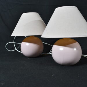 Lamp - Pair pink lamps