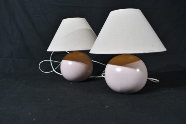 Lamp - Pair pink lamps
