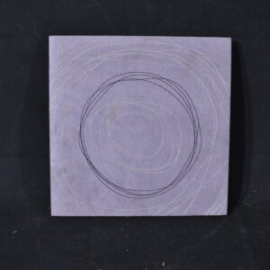 Purple fabric wall art