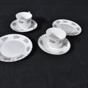 2x Bone china tea set