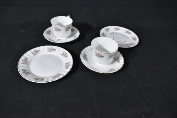 2x Bone china tea set