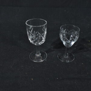 2x odd sherry glasses