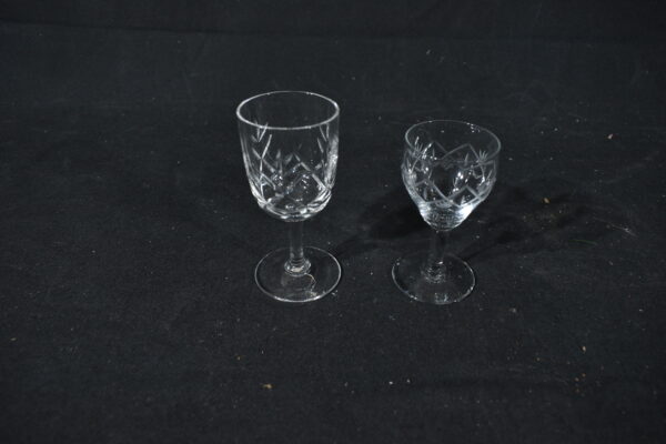 2x odd sherry glasses