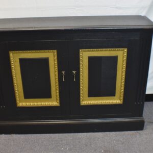 Black fake double cupboards