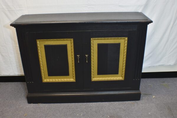 Black fake double cupboards