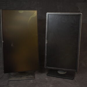 Wide rotating computer monitors