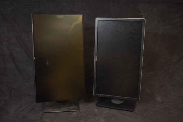 Wide rotating computer monitors