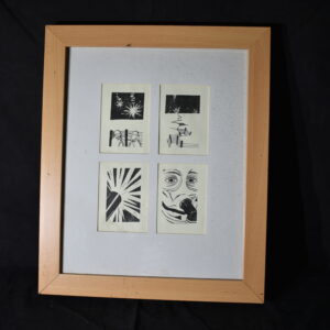 49 x 59            4 War Prints within single Frame