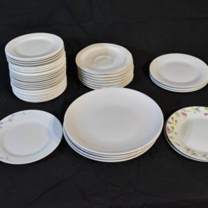 Assorted plates, side plates & saucers