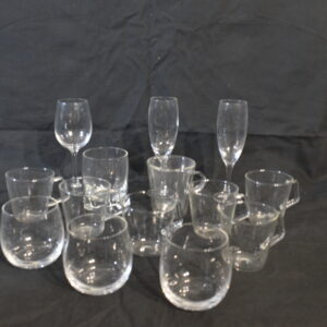 Tumblers, Glasses & plastic cups