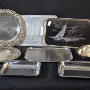 Silver serving trays