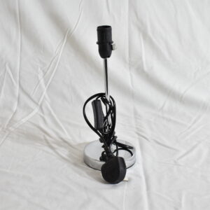 Lamp - Chrome Stem Black Top Lamp