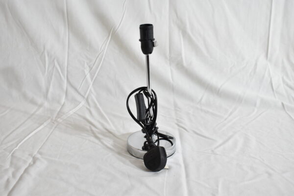Lamp - Chrome Stem Black Top Lamp