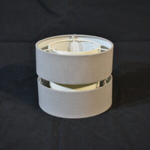Lamp Shade - Grey Double Layer with cream interior