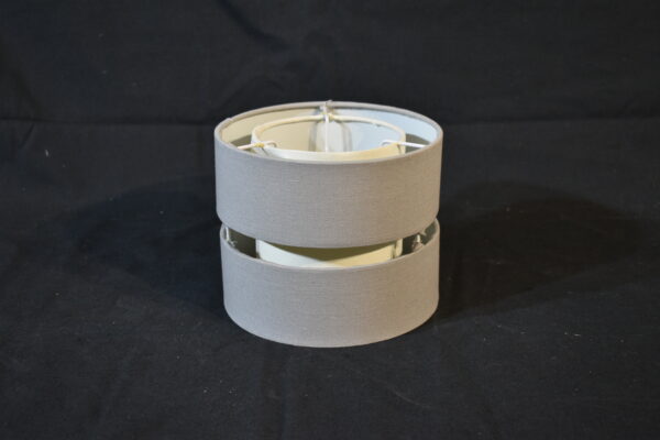 Lamp Shade - Grey Double Layer with cream interior