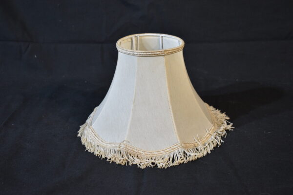 Lamp Shade - Cream Tassled Cone Lamp Shade