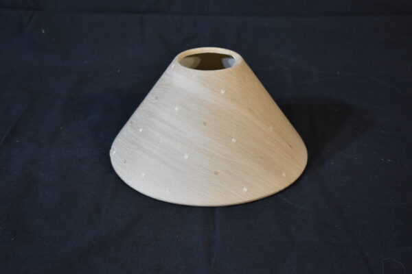 Lamp Shade - Spotted Cream Cone Lamp Shade