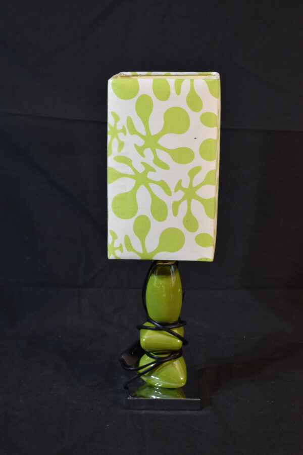 Lamp - Green Lamp With G/W Lamp Shade