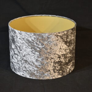 Lamp Shade - Silver Velvet Lamp Shade