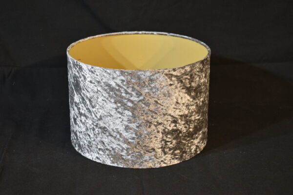 Lamp Shade - Silver Velvet Lamp Shade
