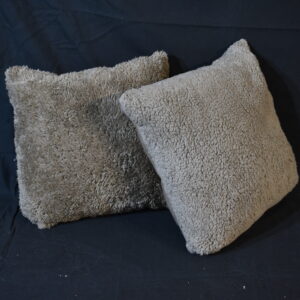Cushions - Half fleece beige cushions
