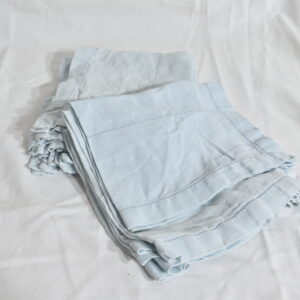 8x Pale Blue cloth napkins