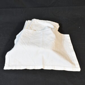 White napkin with border x15