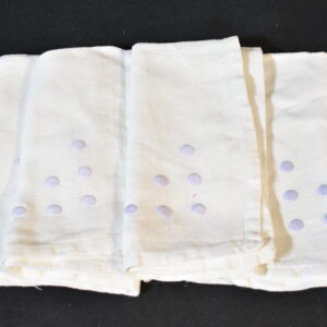 Napkin with purple spot x4