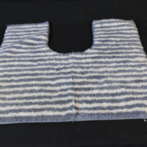 Blue & white striped mat