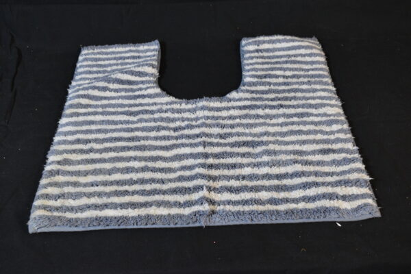 Blue & white striped mat