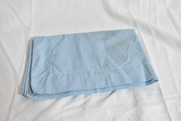Blue pillowcase