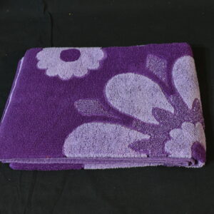 Purple floral towel