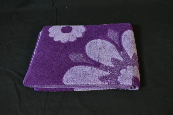 Purple floral towel