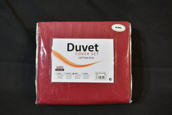 Red King duvet set