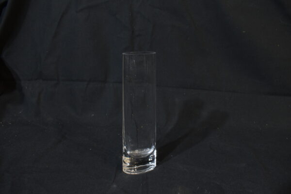 Clear glass vase