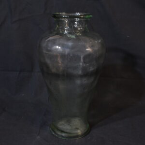 Heavy glass vase