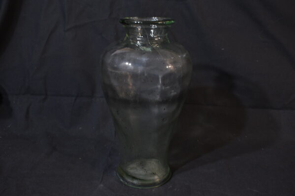 Heavy glass vase